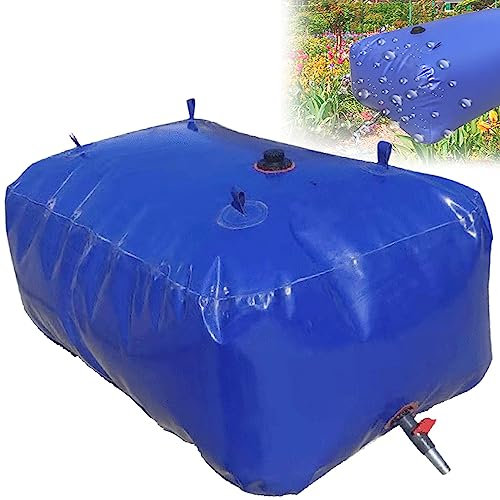Vescica di Accumulo dell'Acqua Portatile,Sacca per Accumulo d'Acqua Grande capacità,Serbatoio dell'Acqua Mobile Pieghevole Emergenza con Rubinetto,Collettore Acqua Piovana da Giardino,2000L