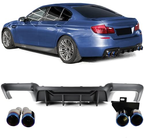 Umbau Heckdiffusor + Endrohre Titan für 5er BMW F10 F11 520 523 525 528 530