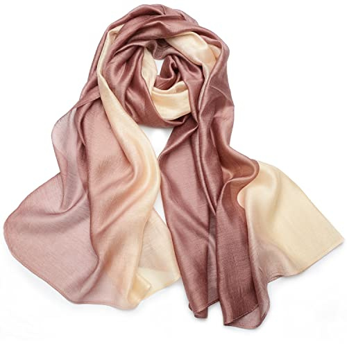 SNUG STAR Baumwolle Seidenschal Elegante Weiche Wraps Farbton Schals für Frauen
