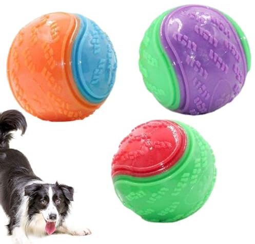 Spielzeugkugeln für Hunde – Hundekugeln aus weichem, Spielzeug für Hunde, ungiftig | Hundeball für Zähne, Reinigung, Welpen,