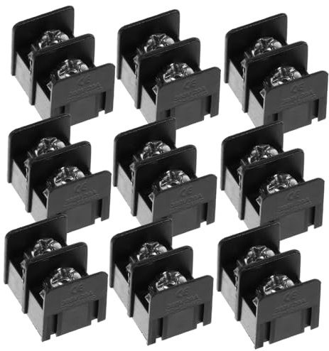 Didiseaon 50stücke Klemmenblöcke Schraubklemmenblock-anschluss Elektrischer Klemmenblock Für Leiterplatten Gerade Stiftklemmenblöcke Mit Isolierdrahtklemme Klemmenblock-anschlussgerät Für Ei