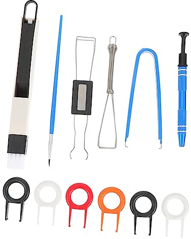 Homoyoyo Extractor De Teclas y Kit De Limpieza para Teclados Mecánicos con Cepillo De Removedor De Teclas Práctico y Durable Herramienta De Limpieza Electrónica