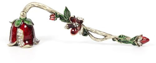 bordorsse Apagador de velas, metal dorado, 7 pulgadas de largo (rojo A)