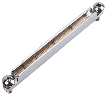 CLISPEED Metall Gitarren Steg Sattel Ersatzteil für Akustikgitarre und Bass Langlebiger Metall Sattel für Bessere Klangklarheit und Sustain Kompatibel mit Akustikgitarren Zubehör