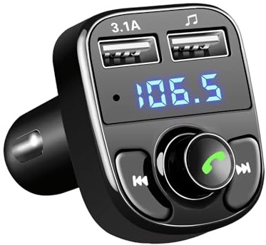 Car Bluetooth 5.0 FM Transmitter，Car Bluetooth X8-3.1A