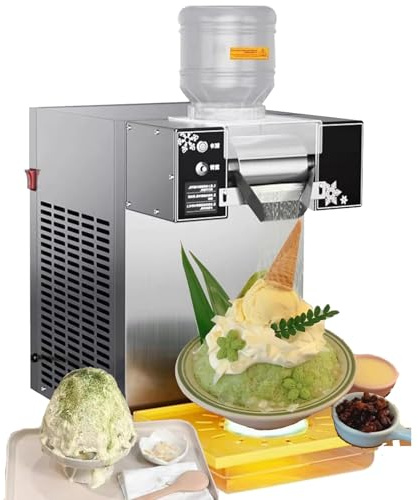 Comercial Coreano Kakigori Mesin Es Bingsoo Nieve Copo De Nieve Crema Trituradora Fabricante Afeitadora De Hielo MáQuina para Hacer Bingsu(120KG)