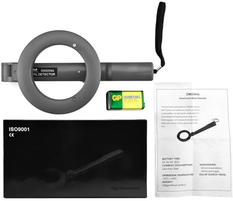 Portable Metal Detector Pinpointer Waterproof With LED Light For Treasure Relics Discovery Coin & Jewelry Search Builts In LED Light Detector