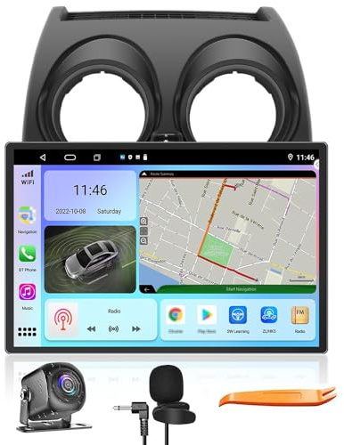 CarPlay Android Auto Stéréo Octa Core 6G+128G, 13.1 QLED Display Écran Tactile Autoradio pour Nissan Qashqai 2006-2013 Headunit Tablet Navigation GPS Radio Caméra de recul Lecteur multimédia
