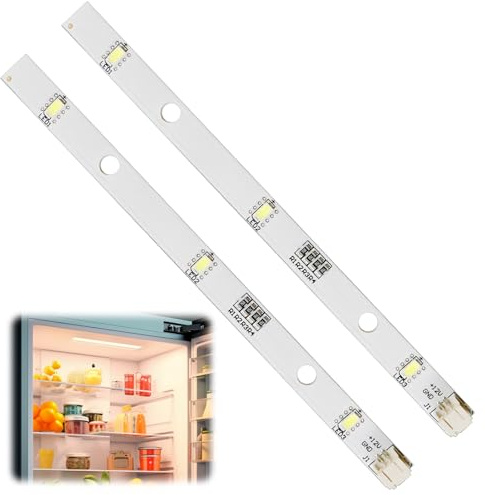 2 piezas Tira de Luz LED Frigorifico pour Réfrigérateur Rongsheng | Tira LED de Respuesto E349766 MDDZ-162A 1629348 DC12V 2W, iluminación para frigoríficos