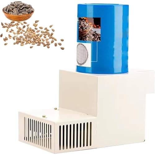 Automatische Sonnenblumenkernschale mit einstellbarer Spannung, Muschelgebläse und Sieb für effizientes Chargenschälen zu Hause