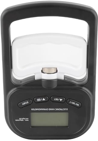 Huairdum Allenatore per la Forza della Presa della Mano, Dinamometro Elettronico Digitale Ad Alta Precisione da 396 Libbre, con Display LCD per Allenamento Sportivo (BLACK)