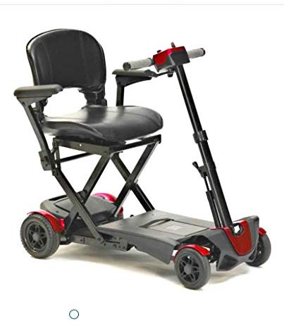 Drive Devilbiss Automatic Folding Scooter by Remote Control - 4 Wheel Electric Scooters for Adult Red