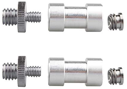 Jopto 6 Stück 1/4 Zoll und 3/8 Zoll Konvertergewinde, Adapter-Halterungs-Set für Kamera/Stativ/Einbeinstativ/Kugelkopf/Lichtständer/Schulterstativ/Beleuchtungsausrüstung/Kamerakäfig/Gopro