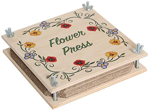 Bartl Pressa per Fiori in Legno 19 cm x 19 cm Colorato - Flower Press.