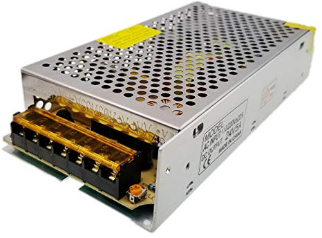 JZK DC 24V 5A 120W Transformador de Voltaje Fuente de alimentación de Interruptor para Tiras led AC 100V-240V a DC 24V, Impresora 3D