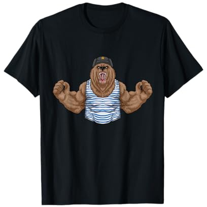 Russland Geschenk Hammer und Sichel russischer Bär Russia T-Shirt
