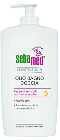 Sebamed Aceite de baño para pieles sensibles, normales y secas, pH 5,5, 500 ml