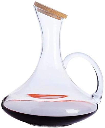 Conjunto de decantores Wine Decanter Crystal Decanter Wine Red Wine Home Fast Decanter Pequeño Pot Red Wine Pot Bodelo CHILAR CRISTAL Decantador Set 1.35L Wine Decanter Set Crystal (Color : 1.8lb)