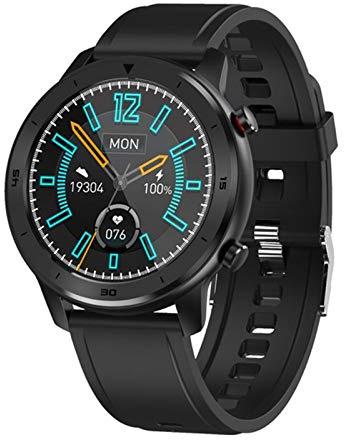 QESTO MAD DT78 1,3 pollici IP68 impermeabile orologio intelligente da uomo impermeabile sport nuoto intelligente orologio da donna cardiofrequenzimetro orologio Smartwatch (D)