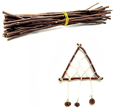 ZAHD 25 Stück Handwerk Heimwerker Foto Requisiten Zweige Handwerk zum Basteln Zweige Holzstäbchen zum Basteln Treibholz Holzstäbchen zum Basteln Foto Für Kunsthandwerkliche und Heimdekoration