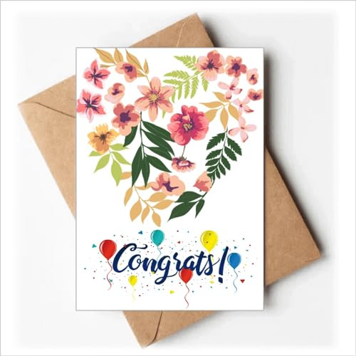 Blumen Zeichnung Aquarell Hochzeit Karten Glückwunsch Gruß Umschläge