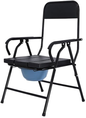 DELURA Sedile WC Rialzato da Comodino con Maniglia e Schienale,Sedile WC Rialzato 3 in 1 Resistente per Anziani,Telaio di Sicurezza per WC con Sedile e Braccioli Imbottiti