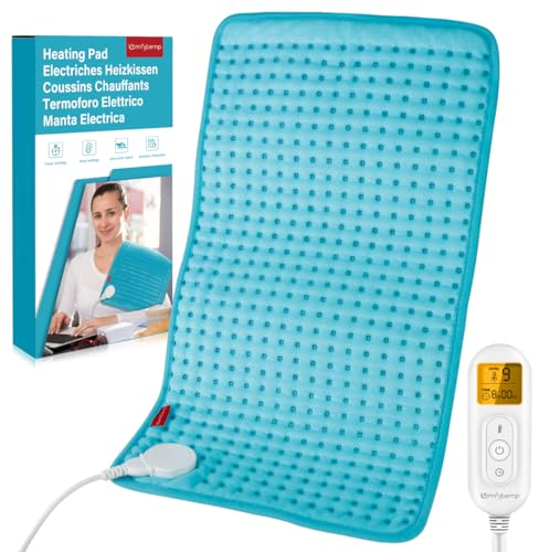 Comfytemp Electric Heat Pad with 9 Heating Levels, Auto-Off Timer, Hand-Free Straps, Soothing Heat Therapy for Back, Shoulder, Leg, Abdomen, Heated Body Warmer for Period Cramps Relief, Muscle Tension