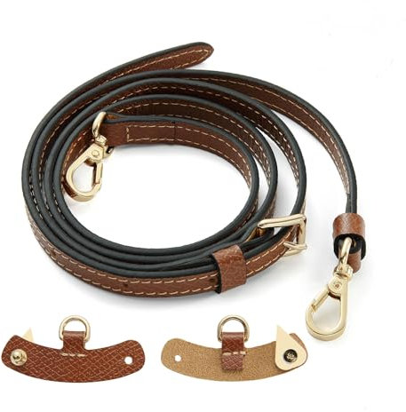 Senral Schulterriemen & Breiter Nylon Taschengurt 2,5cm für Mini Taschen Marineblau Marshmallow Burgund Cognac Rot Schwarz Gurt Mit Umrüstsatz,Goldene Hardware Longchamp Henkel