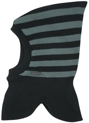 maximo MINI-Schlupfmütze, Zipfelform Ringel, Jerseyfutter, Windstopper Made in Germany Merino