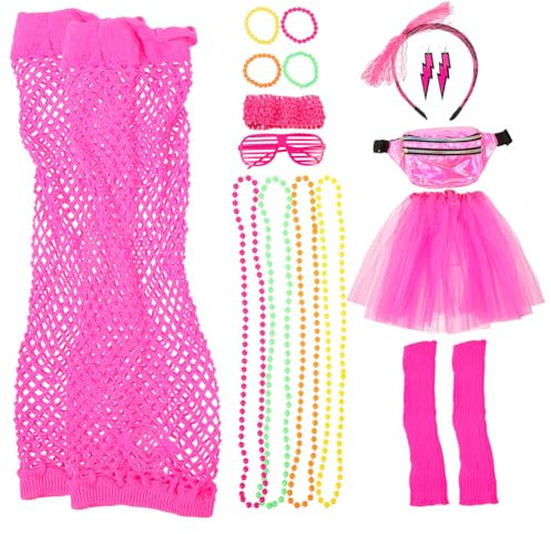 VALICLUD Disco Party Kostümzubehör Für Damen Retro Accessoires Halskette Und Armband Party Dekorationen Lieferungen
