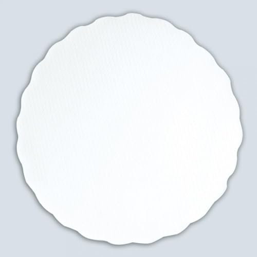 5000 Stück Hygostar Plattenpapier rund, Ø: 20cm, hochweiß, Karton, Tortenspitzen, Tortendeckchen, Spitzenpapier