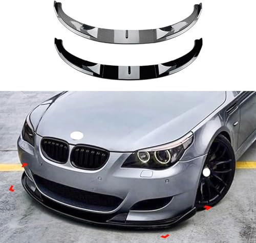 Frontstoßstange Spoilerlippe für BMW 5 Series E60 E61 M5 2005 2006 2007 2008 2009 2010, Spoiler Diffusor Front Spoiler Lippe Auto Frontspoiler Frontschürze Auto ZubehöR