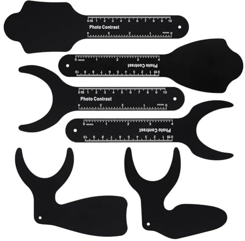 Yuyyurt Kit Fotografico Intraorale con Contrasto Dentale, 6 Pezzi Kit di Contrasto Fotografico Dentale Kit per Fotografia Intraorale Palatale