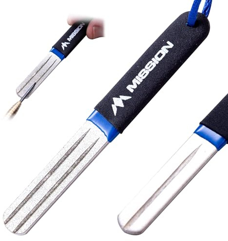 Mission Darts Diamond Point Sharpening Tool | Large | Blue.