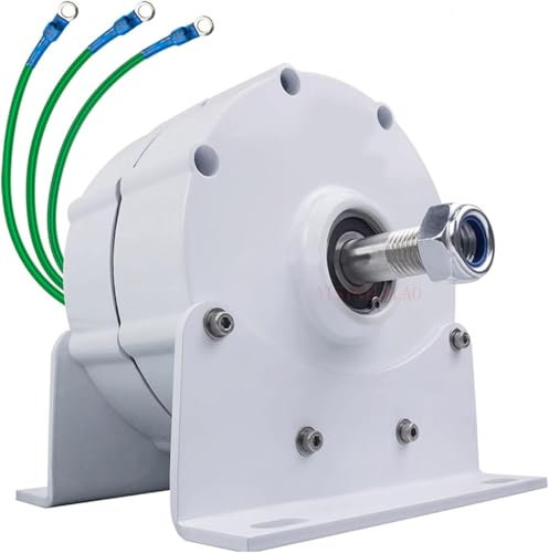 Alternador Trifásico de 12000W,Generador de Imanes Permanentes,Tierras Raras Ndfeb Generador de Motor Eléctrico Magnet Permanente,Alternador de Fase 3 para Turbina Eólica Horizontal Vertical(9000W,48V