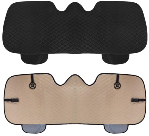 Colexy Universal Auto Sitzauflage 134×50 cm Rutschfestes Rücksitzkissen Atmungsaktiv Schwarz Sitzschoner Sitzkissen für Dmen, Herren, Auto, Traktor, LKW