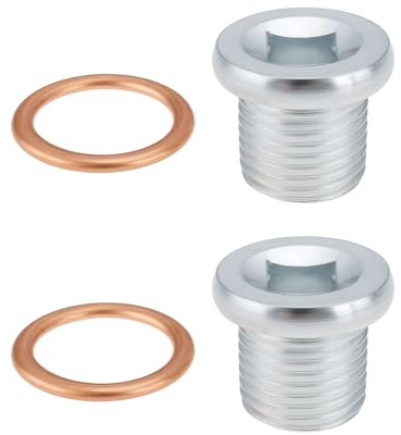 Briny River 2 Tappi Per Coppa dell'olio Per Auto M16 X 1,5 Mm Con Rondelle In Rame Compatibile Con Rover Compatibile Con Citroen