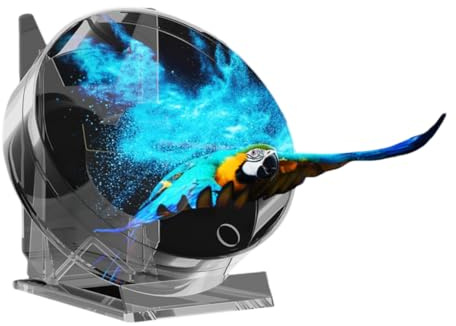 Tosuny Ventilador de Holograma 3D, Proyector de Ventilador LED de Holograma 3D, 1080x1600, 48 Luces LED, Pantalla Publicitaria de Proyectores Holográficos con WiFi/App/Remoto