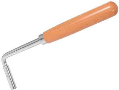 L-förmiger Klavierstimmschlüssel, Präzises Werkzeug für Leier und Harfe | Holz Metall Lint, Ergonomische Spitze, Schnelle Justierung, Inklusive Tragetasche, für Übung und Instrumentenstimmung