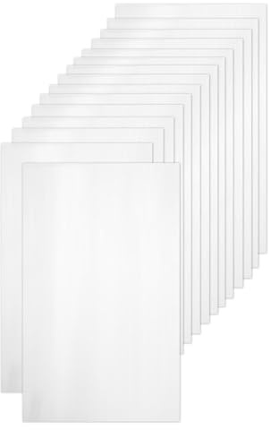 15 Pieces Double-Sided Iron-On Adhesive Patches, Fusible Interfacing Sheets 20 x 30cm, Transparent Fabric Patches for Sewing, Repair Clothes, Bags, Home Textile Fixing