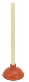 Toilet & Sink Plunger with Wooden Handle | Heavy-Duty Bathroom Drain Unclogger for Toilets, Sinks & Showers