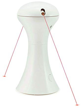 Cats go wild for lasers! PetSafe® Multi-Laser Toy with 2 lasers rotating in a 360 degree, random pattern.The Toy turns off automatically after 15 minutes play. Requires 3 AA batteries (not included)