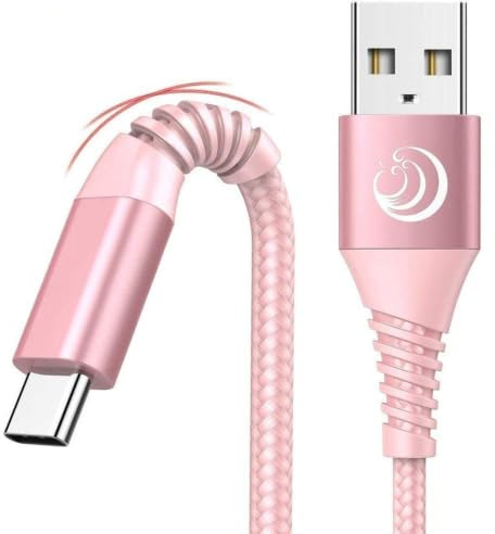 Aioneus USB C Kabel [2Stück 2M] 3.1A Ladekabel USB C Schnellladekabel USB auf USB C Kabel Nylon USB Typ C Ladekabel für Samsung S25 S24 S23 Ultra, iPhone 17 16 15 14 Pro Max, Google Pixel, Xperia