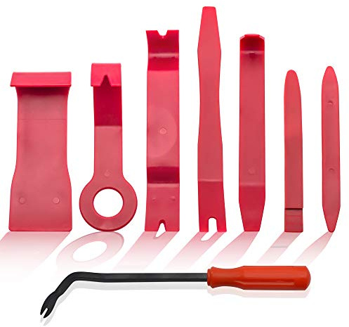 BeiLan 8 Pièces Outils pour Garnitures, Outil Démontage Garniture Installation Kit Outils pour Panneau/Autoradio/Accessoires/Porte/Tableau de Bord de Voiture, Installateur Pry Outil