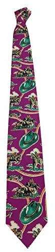 DRAKE'S LONDON Corbata 8 cm forrada fucsia fantasía Texas Made in England