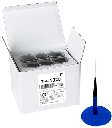 ZERINT TP-102D Spina Patch Pneumatico, Tappo per Riparazione,Pezze a Fungoper Riparazione Gomme, (40 x 4.5 mm), Toppe Vulcanizzazione Pneumatici Confezione da 24 Pezzi, per Auto, Moto, Camion Autobus