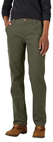 Dickies Women's Relaxed Straight Carpenter Duck Pant Work Utility Pants