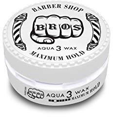 BROS Professionelles Aqua Wax Friseur Haarwachs Barber Shop (1er Pack, Weiß)