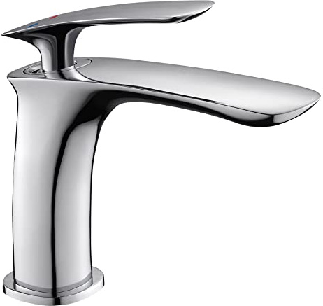 Edouard Rousseau - Mitigeur Lavabo ORKID Chromé - Aérateur Invisible - Vidage Clic-Clac