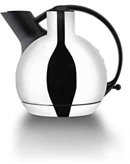 BUGATTI, Giulietta, Bouilloire Electrique de Design avec Filtre Anticalcaire Amovible, Capacité 1,2 Litre, Bouilloire Acier Inoxydable 18/10